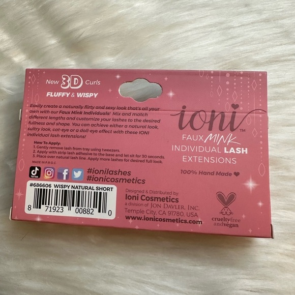 🩷5/$ 10 Ioni 3D Faux Mink Lash Extensions - Picture 6 of 7